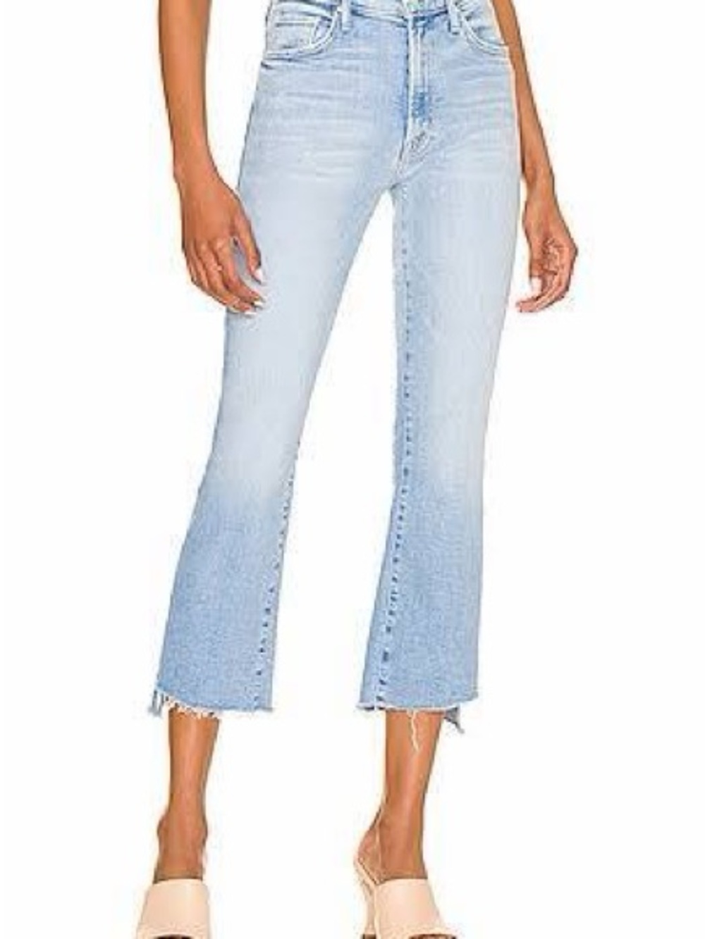 MOTHER Insider Crop Step Fray Love in a Boat Size 25